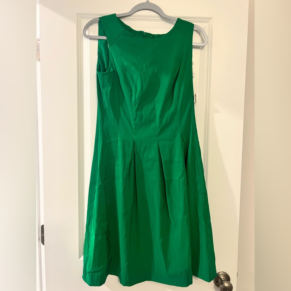 dressbarn Emerald Green Sleeveless Fit-and-Flare Dress